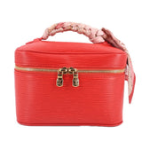 LOUIS VUITTON NICE MINI W/ SCARF HANDLE BAG RED EPI