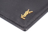 YSL CARD CASE WALLETS BLACK