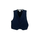 Bottega Veneta blue sleeveless vest top with button front and V-neck