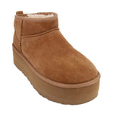 UGG PLATFORM BOOTIES TAN 9 US