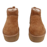 UGG PLATFORM BOOTIES TAN 9 US