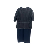 ESCADA DRESS/JACKET 2 PC NAVY M