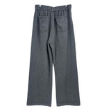 BRUNELLO CUCINELLI KNIT PANTS GRAY S