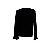 TORY BURCH BELL SLEEVE SWEATERS BLACK S