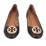 TORY BURCH LEATHER FLATS BLUE 8 US