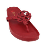 TORY BURCH LEATHER SANDALS RED 8 / 8.5 US