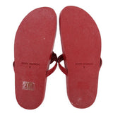 TORY BURCH LEATHER SANDALS RED 8 / 8.5 US