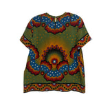 VALENTINO PRINT TOPS GREEN/MULTI M