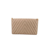 STELLA MCCARTNEY MINI FALABELLA SHAGGY DEER CROSSBODYS TAN