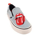 SKETCHERS DENIM SNEAKERS BLUE/RED 6 US