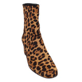 J CREW WILLA CALF HAIR ANKLE BOOTIES LEOPARD 7.5 US