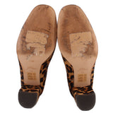 J CREW WILLA CALF HAIR ANKLE BOOTIES LEOPARD 7.5 US