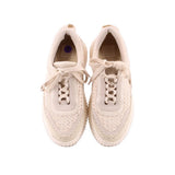 DOLCE VITA WOVEN SNEAKERS CREAM 8 US