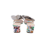 CECELIA PRINT HEELS WHITE/MULTI 7.5 US