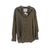 FRANK/EILEEN PLAID TOPS OLIVE L