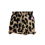 GANNI leopard print shorts with elastic waistband