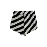 AVIATORNATION STRIPED SHORTS BLACK XS