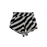 AVIATORNATION STRIPED SHORTS BLACK XS