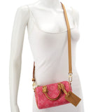 LOUIS VUITTON NANO SPEEDY CROSSBODYS ROSE RUBAN