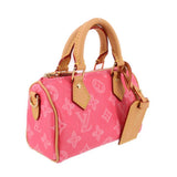 LOUIS VUITTON NANO SPEEDY CROSSBODYS ROSE RUBAN