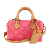 LOUIS VUITTON NANO SPEEDY CROSSBODYS ROSE RUBAN