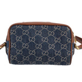 GUCCI OPHIDIA DENIM CROSSBODYS BLUE