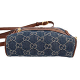 GUCCI OPHIDIA DENIM CROSSBODYS BLUE