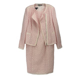 ESCADA TWEED JACKET/DRESS 2 PC PINK XL | 16