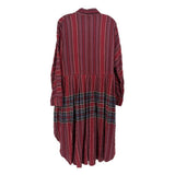 FREE PEOPLE STRIPED DRESSES RED S