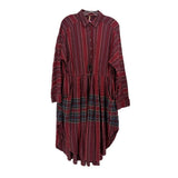 FREE PEOPLE STRIPED DRESSES RED S
