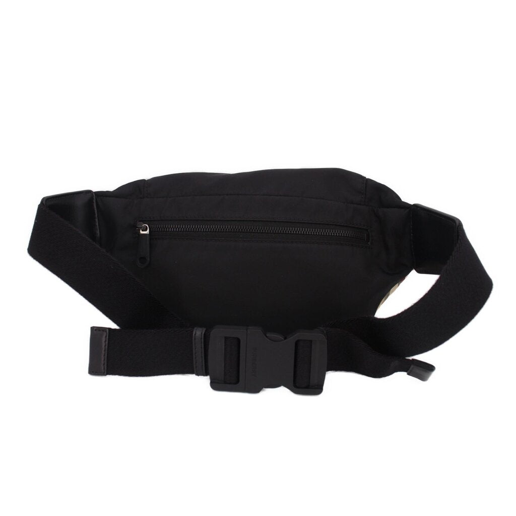 BURBERRY belt bag back with zip pocket and adjustable webbing strap