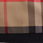 BURBERRY vintage check fabric panel in tan, black, red, and white