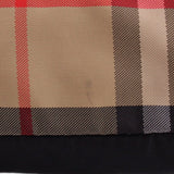 BURBERRY vintage check fabric panel in tan, black, red, and white