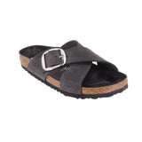 BIRKENSTOCK BUCKLE SANDALS BLACK 9 US