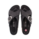 BIRKENSTOCK BUCKLE SANDALS BLACK 9 US