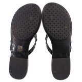 TORY BURCH THONG SANDALS BLACK 7 US