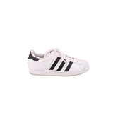 ADIDAS WOMEN'S SUPERSTAR LEATHER SNEAKERS WHITE 9.5 US