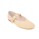 DOLCE VITA RAFFIA FLATS CREAM 8 US