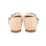DOLCE VITA RAFFIA FLATS CREAM 8 US