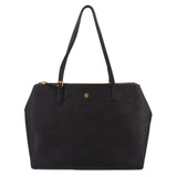 TORY BURCH DOUBLE ZIP TOTES BLACK