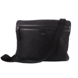 GUCCI VINTAGE CANVAS CROSSBODYS BLACK