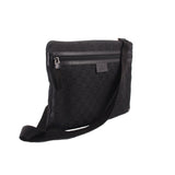 GUCCI VINTAGE CANVAS CROSSBODYS BLACK