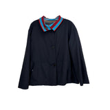 AKRIS REVERSIBLE JACKETS NAVY/MULTI M | 10