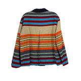 AKRIS REVERSIBLE JACKETS NAVY/MULTI M | 10