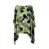 ESKANDAR PRINT TOPS GREEN L