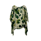 ESKANDAR PRINT TOPS GREEN L