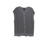 EILEEN F SLEEVELESS SWEATERS GRAY L