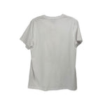 White short-sleeve T-shirt with crew neck, plain back