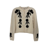 ALEX MILL EMBROIDERED CARDIGANS CREAM S