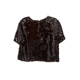 STAUD SEQUIN TOPS PLUM S
